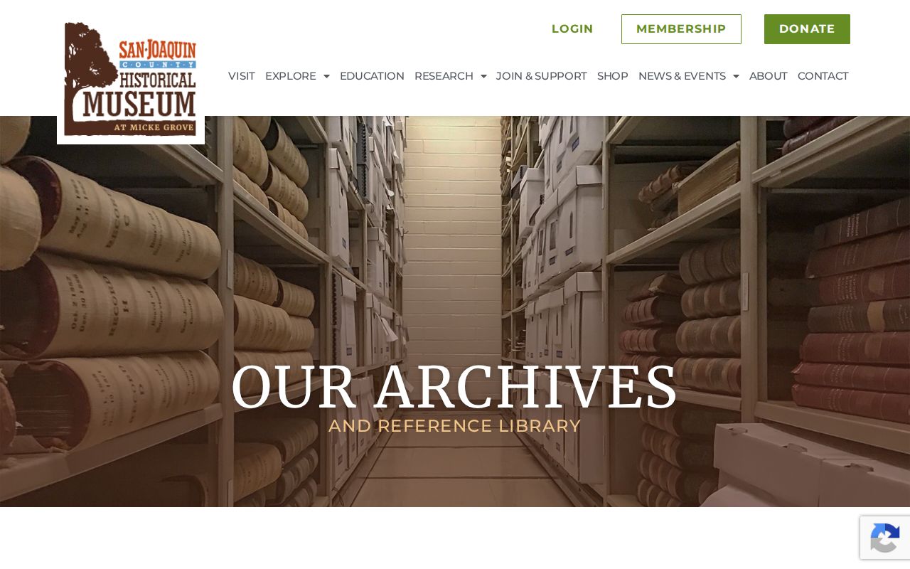 Stockton city directory Historical Museum archives