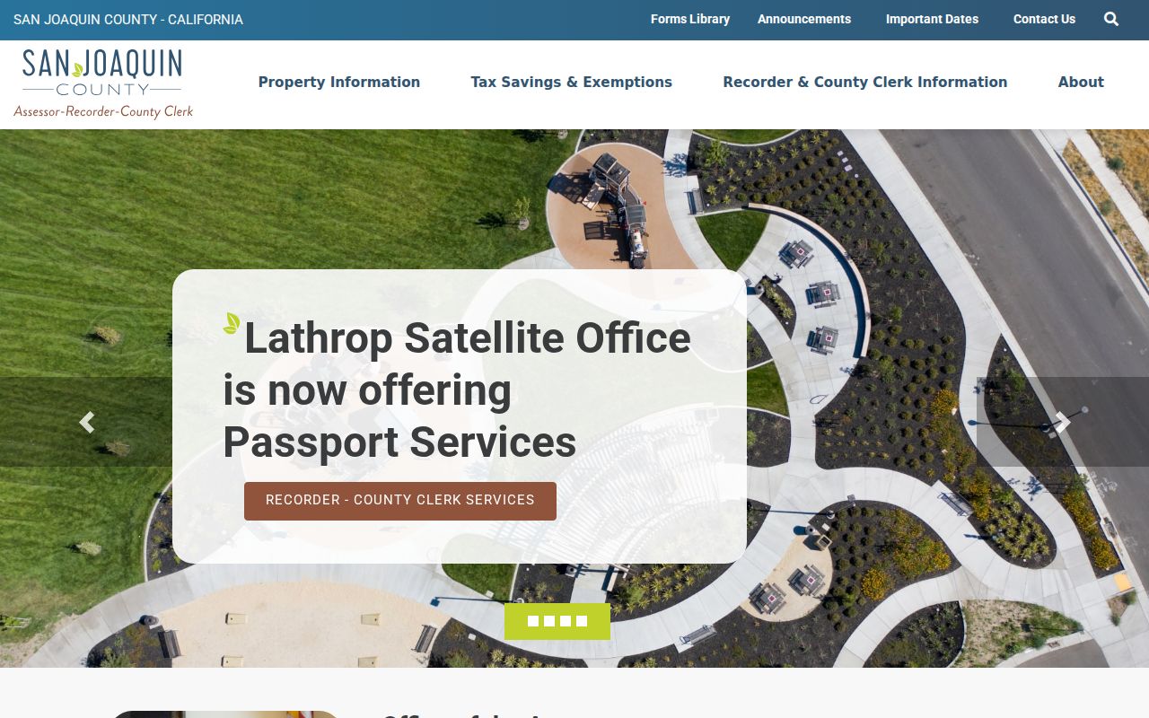 Stockton street directory county assessor resources